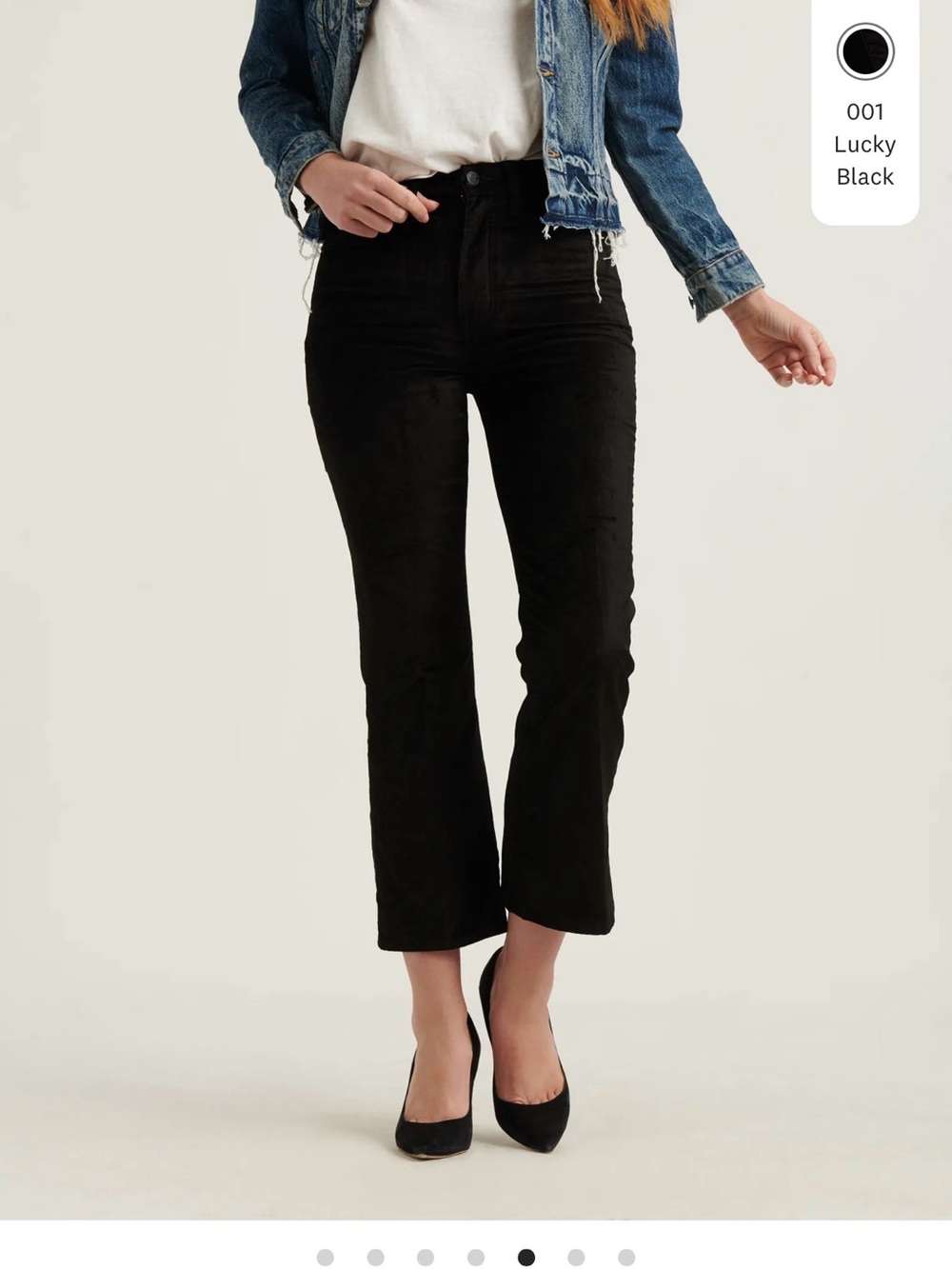 Lucky Brand Velvet Vintage Inspired High Rise Crop Jeans NWT size 8/28